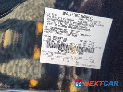Zdjęcie 13 z 13 samochodu: 2016 FORD FLEX SE VIN:2FMGK5B8XGBA23055 - miniatura
