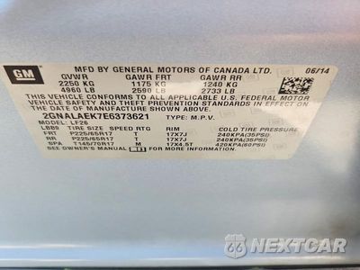 Zdjęcie 14 z 14 samochodu: 2014 CHEVROLET EQUINOX LS VIN:2GNALAEK7E6373621 - miniatura
