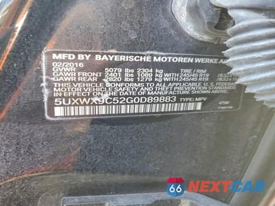 Zdjęcie 14 z 14 samochodu: 2016 BMW X3 XDRIVE28I VIN:5UXWX9C52G0D89883 - miniatura
