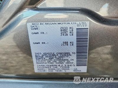 Zdjęcie 12 z 12 samochodu: 2023 NISSAN ALTIMA SL VIN:1N4BL4EW8PN423965 - miniatura