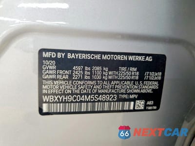 Zdjęcie 13 z 13 samochodu: 2021 BMW X2 SDRIVE28I VIN:WBXYH9C04M5S48923 - miniatura