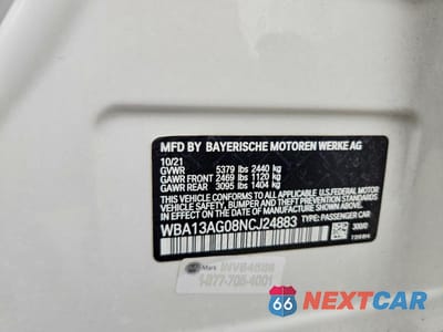 Zdjęcie 12 z 12 samochodu: 2022 BMW 530E VIN:WBA13AG08NCJ24883 - miniatura