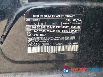 Zdjęcie 12 z 12 samochodu: 2017 MERCEDES-BENZ GLA 250 4MATIC VIN:WDCTG4GB8HJ309304 - miniatura