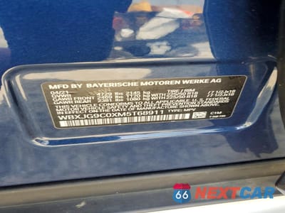 Zdjęcie 12 z 12 samochodu: 2021 BMW X1 XDRIVE28I VIN:WBXJG9C0XM5T68911 - miniatura