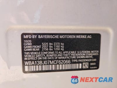 Zdjęcie 13 z 13 samochodu: 2021 BMW 530 XI VIN:WBA13BJ07MCF62066 - miniatura