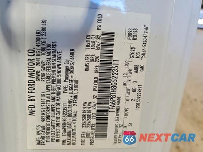 Zdjęcie 13 z 13 samochodu: 2016 FORD MUSTANG VIN:1FA6P8TH8G5223511 - miniatura