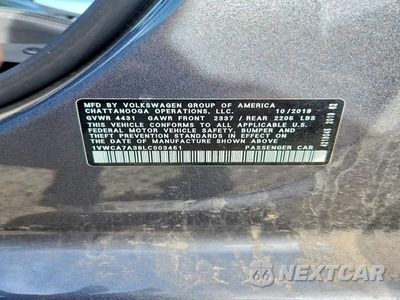 Zdjęcie 13 z 13 samochodu: 2020 VOLKSWAGEN PASSAT SEL VIN:1VWCA7A38LC003451 - miniatura