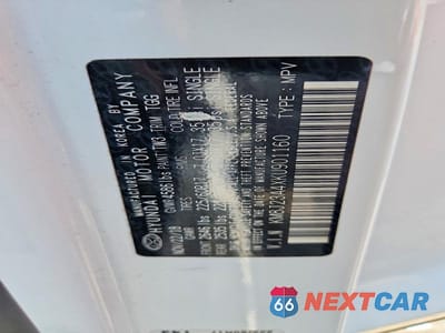 Zdjęcie 13 z 13 samochodu: 2019 HYUNDAI TUCSON SE VIN:KM8J23A4XKU901160 - miniatura