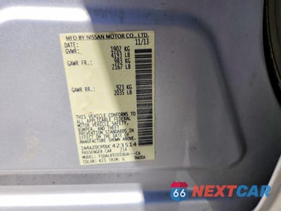 Zdjęcie 12 z 12 samochodu: 2013 NISSAN LEAF S VIN:1N4AZ0CP0DC423514 - miniatura