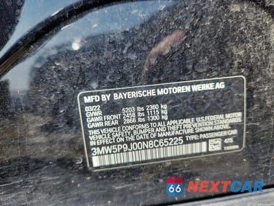 Zdjęcie 12 z 12 samochodu: 2022 BMW 330XE VIN:3MW5P9J00N8C65225 - miniatura