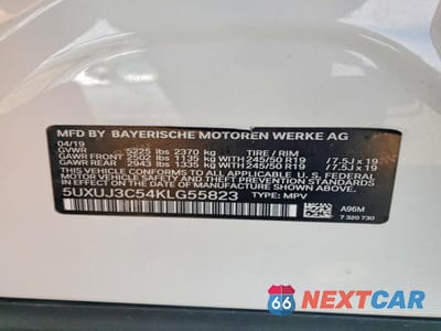 Zdjęcie 13 z 13 samochodu: 2019 BMW X4 XDRIVE30I VIN:5UXUJ3C54KLG55823 - miniatura