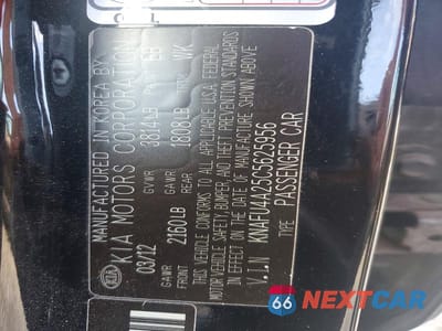 Zdjęcie 12 z 12 samochodu: 2012 KIA FORTE EX VIN:KNAFU4A25C5625956 - miniatura