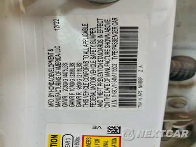 Zdjęcie 12 z 12 samochodu: 2022 HONDA ACCORD SPORT VIN:1HGCV1F34NA115502 - miniatura