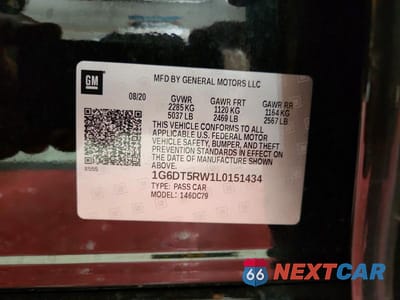 Zdjęcie 12 z 12 samochodu: 2020 CADILLAC CT5 PREMIUM LUXURY VIN:1G6DT5RW1L0151434 - miniatura