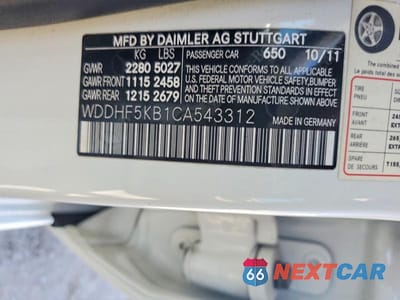 Zdjęcie 12 z 12 samochodu: 2012 MERCEDES-BENZ E 350 VIN:WDDHF5KB1CA543312 - miniatura