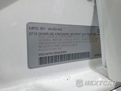 Zdjęcie 12 z 12 samochodu: 2014 AUDI A4 PREMIUM VIN:WAUAFAFL0EN009959 - miniatura