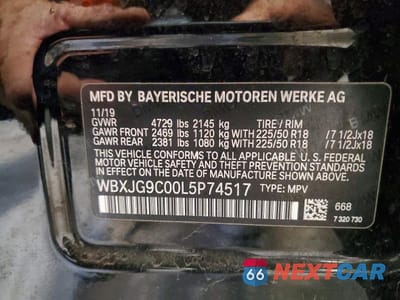 Zdjęcie 13 z 13 samochodu: 2020 BMW X1 XDRIVE28I VIN:WBXJG9C00L5P74517 - miniatura
