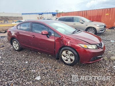Czwarte zdjęcie samochodu z boku: 2013 HONDA CIVIC LX VIN:19XFB2F57DE068473 - miniatura