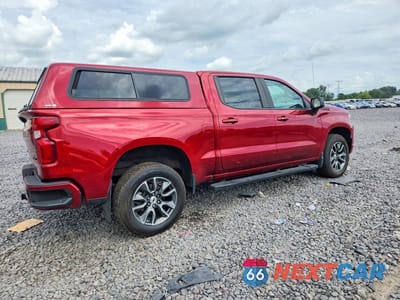 Trzecie zdjęcie samochodu z tyłu: 2023 CHEVROLET SILVERADO K1500 RST VIN:1GCUDEED4PZ333273 - miniatura