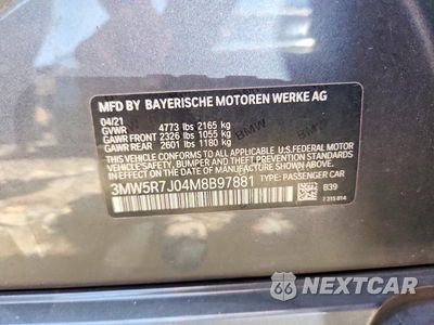 Zdjęcie 12 z 12 samochodu: 2021 BMW 330XI VIN:3MW5R7J04M8B97881 - miniatura