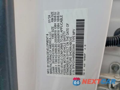 Zdjęcie 14 z 14 samochodu: 2024 HONDA PILOT EXL VIN:5FNYG1H48RB033449 - miniatura