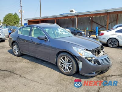 Czwarte zdjęcie samochodu z boku: 2012 INFINITI G25 SEDAN X VIN:JN1DV6AR3CM730293 - miniatura
