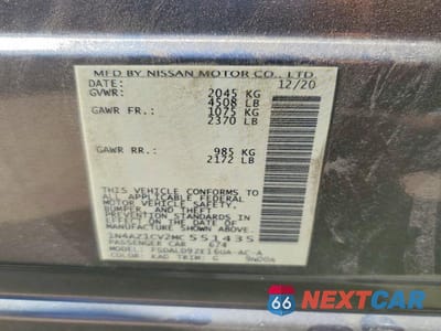 Zdjęcie 13 z 13 samochodu: 2021 NISSAN LEAF SV VIN:1N4AZ1CV2MC551435 - miniatura