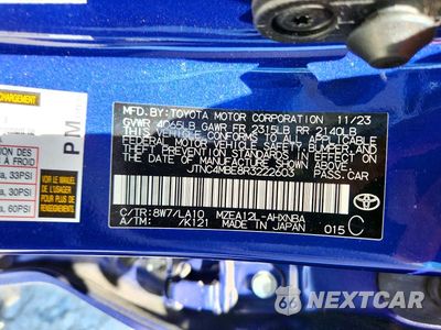 Zdjęcie 12 z 12 samochodu: 2024 TOYOTA COROLLA XSE VIN:JTNC4MBE8R3222603 - miniatura