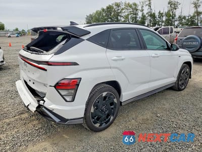 Trzecie zdjęcie samochodu z tyłu: 2025 HYUNDAI KONA N LINE VIN:KM8HA3A68SU031752 - miniatura