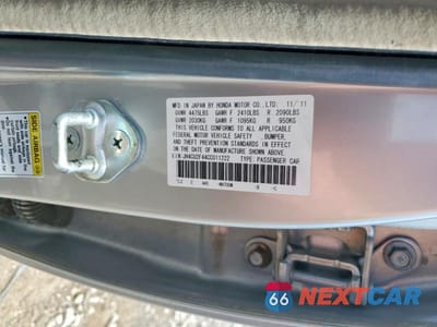 Zdjęcie 12 z 12 samochodu: 2012 ACURA TSX VIN:JH4CU2F44CC011222 - miniatura
