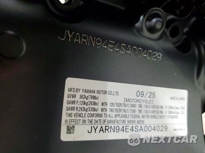 Zdjęcie 8 z 8 samochodu: 2025 YAMAHA MT09 VIN:JYARN94E4SA004029 - miniatura