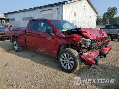 Czwarte zdjęcie samochodu z boku: 2019 CHEVROLET SILVERADO K1500 CUSTOM VIN:1GCRYBEF6KZ379190 - miniatura