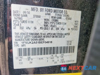 Zdjęcie 13 z 13 samochodu: 2011 FORD EXPEDITION EL LIMITED VIN:1FMJK2A51BEF04918 - miniatura