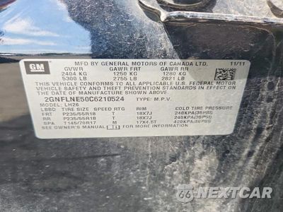 Zdjęcie 26 z 27 samochodu: 2012 CHEVROLET EQUINOX LT VIN:2GNFLNE50C6210524 - miniatura