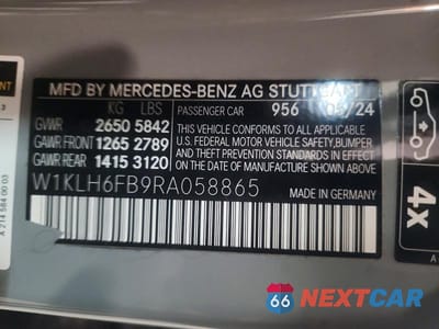 Zdjęcie 12 z 12 samochodu: 2024 MERCEDES-BENZ E 450 4M ALL TERRAIN VIN:W1KLH6FB9RA058865 - miniatura