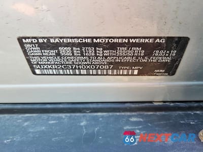 Zdjęcie 13 z 13 samochodu: 2017 BMW X5 SDRIVE35I VIN:5UXKR2C37H0X07087 - miniatura