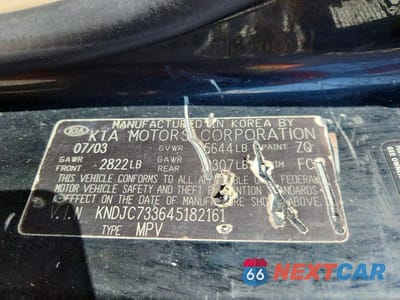 Zdjęcie 13 z 13 samochodu: 2004 KIA SORENTO LX VIN:KNDJC733645182161 - miniatura