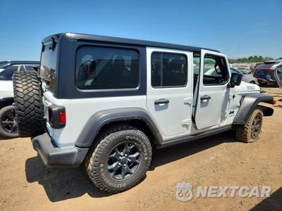Trzecie zdjęcie samochodu z tyłu: 2021 JEEP WRANGLER UNLIMITED SPORT VIN:1C4HJXDN9MW794272 - miniatura