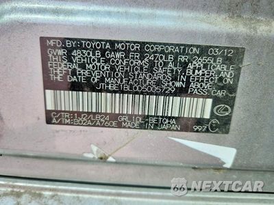 Zdjęcie 12 z 12 samochodu: 2013 LEXUS GS 350 VIN:JTHBE1BL0D5005729 - miniatura