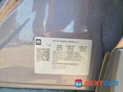 Zdjęcie 12 z 12 samochodu: 2023 CHEVROLET BOLT EV 1LT VIN:1G1FW6S0XP4203272 - miniatura
