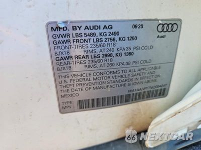 Zdjęcie 13 z 13 samochodu: 2021 AUDI Q5 PREMIUM VIN:WA1AAAFY7M2004247 - miniatura