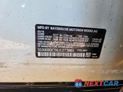 Zdjęcie 13 z 13 samochodu: 2018 BMW X5 XDRIVE35I VIN:5UXKR0C56JL073085 - miniatura