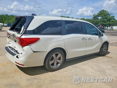Trzecie zdjęcie samochodu z tyłu: 2018 HONDA ODYSSEY EXL VIN:5FNRL6H73JB112152 - miniatura