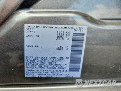Zdjęcie 12 z 12 samochodu: 2024 NISSAN ALTIMA SV VIN:1N4BL4DV8RN416431 - miniatura