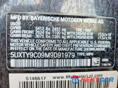Zdjęcie 14 z 14 samochodu: 2021 BMW X3 XDRIVEM40I VIN:5UXTY9C09M9D91979 - miniatura