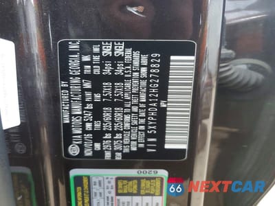 Zdjęcie 13 z 13 samochodu: 2017 KIA SORENTO EX VIN:5XYPHDA12HG278829 - miniatura