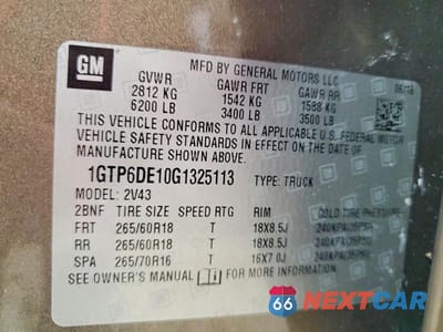 Zdjęcie 12 z 12 samochodu: 2016 GMC CANYON SLT VIN:1GTP6DE10G1325113 - miniatura