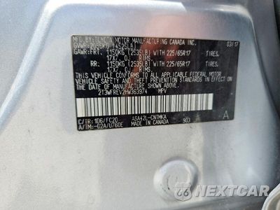 Zdjęcie 12 z 12 samochodu: 2017 TOYOTA RAV4 XLE VIN:2T3WFREV2HW363974 - miniatura