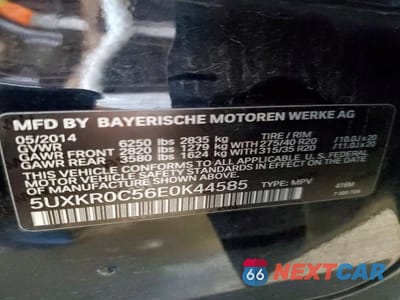 Zdjęcie 13 z 13 samochodu: 2014 BMW X5 XDRIVE35I VIN:5UXKR0C56E0K44585 - miniatura