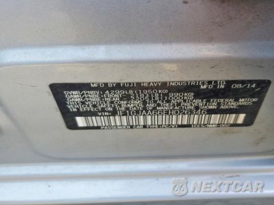 Zdjęcie 12 z 12 samochodu: 2014 SUBARU IMPREZA VIN:JF1GJAA66EH026346 - miniatura